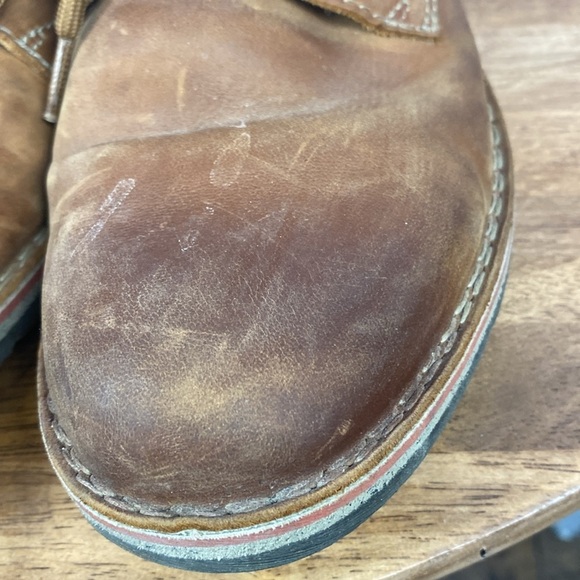 Clarks Edgewick Plain Brown Classic Leather Men's Comfort Shoes Sz 10 - Picture 9 of 16